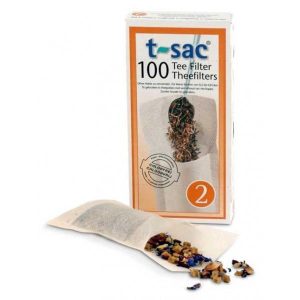 T-SAC Filtres à thé N° 2 en papier biodégradable 100 pièces
