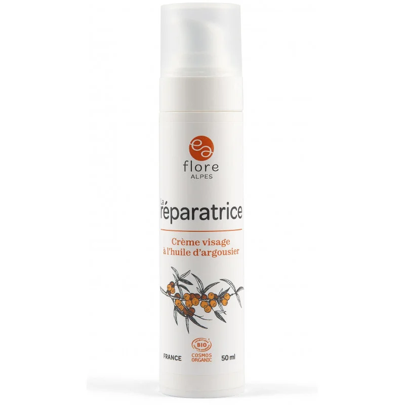 Crème Réparatrice à l'Huile d'Argousier 50ml Flore Alpes