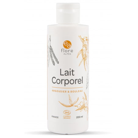 Lait corporel Argousier et Sève de bouleau 200ml BIO Flore Alpes