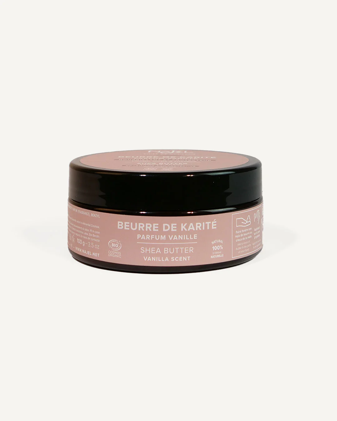 Beurre de karité parfum vanille 100gr Najel